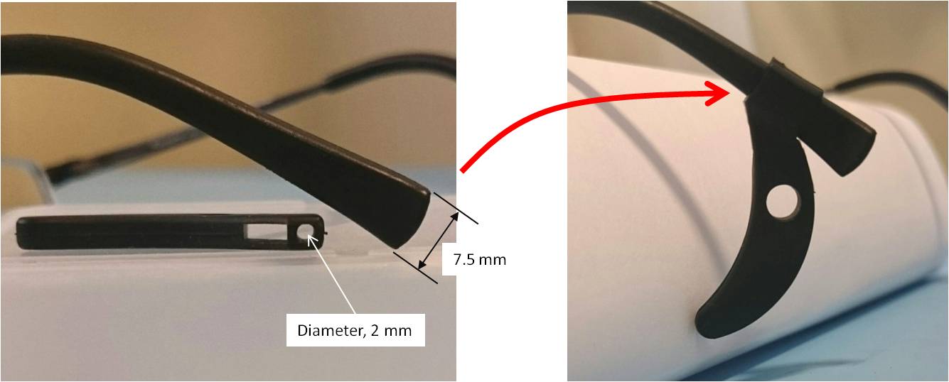 spectacle temple tip